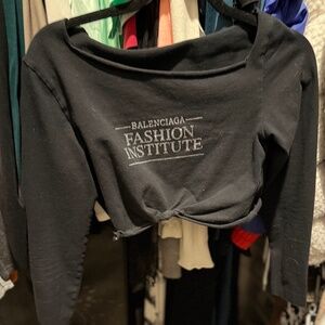 Super cute authentic altered balenciaga crop top